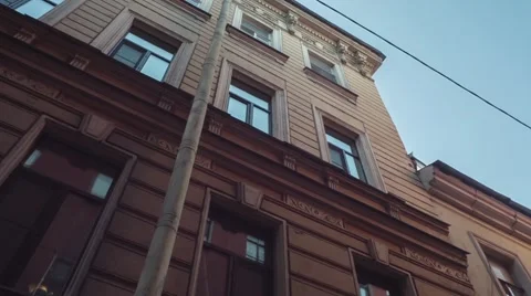 Old Building Facade In Day Stock Footage 62833918