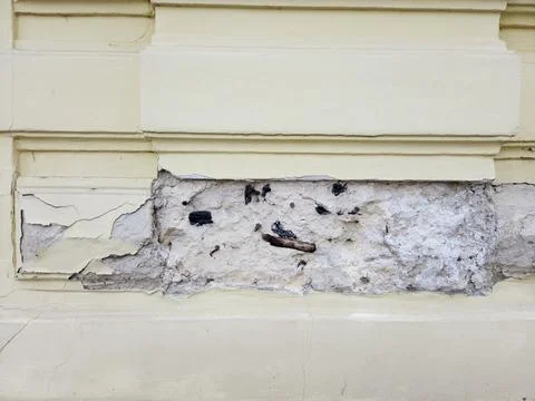 Old Building Facade Exposed Ancient Wall Fill Coal Slag Historic Construction Stock Photos