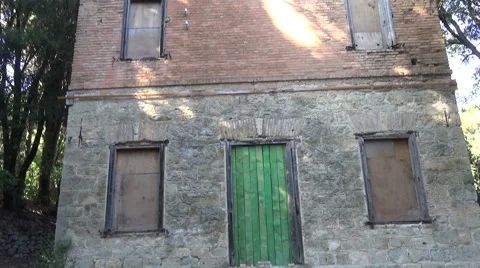 Old Building Facade Stock Footage 42614599