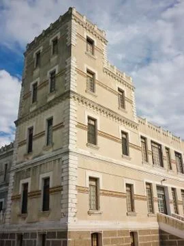 Old building facade Stock-Fotos