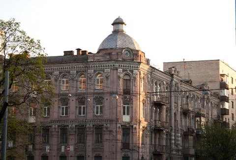 Old building facade Stock Photos
