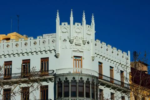 Old building facade Stock Photos
