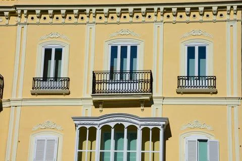 Old building facade Stock Photos