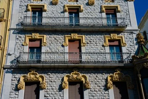 Old building facade Stock-Fotos