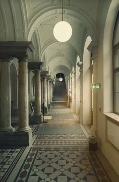 Old Building Halls Foto stock