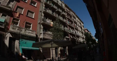 Old building in Madrid Video stock 77255469