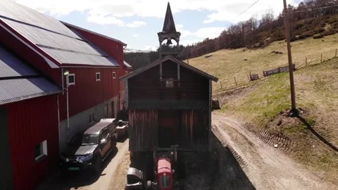 Old building in mountain farm Video stock 132107948