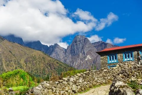 Old building in the mountains Stock Photos