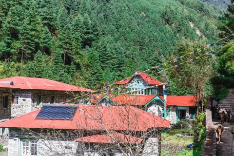 Old building in the mountains Fotos de archivo