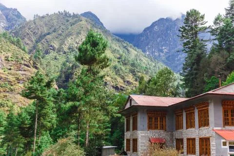 Old building in the mountains Stock-Fotos