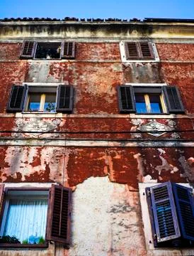 Old building that needs repair work Stock Photos