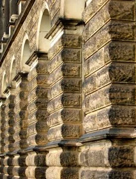 Old building with a pillars in the row Stock-Fotos