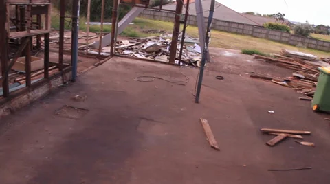 Old building skeleton 库存影片 39945471