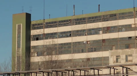 Old building spoiled by war Video stock 45587932