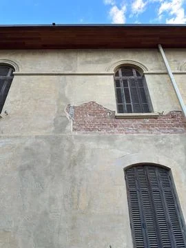 Old Building Wall with Texture Stock Photos