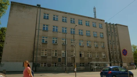 Old Building In Warsaw Stock Footage 89837417