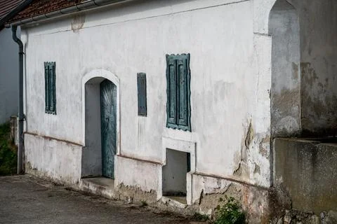 Old building with weathered facade Фото