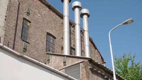 Old building where old meets new Stock Footage 240180047