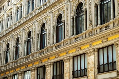 Old building windows Stock Photos