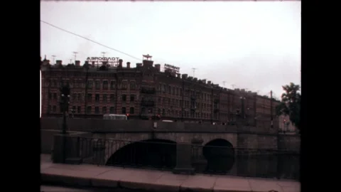 Old Buildings by the Canal Stock Footage 278399393