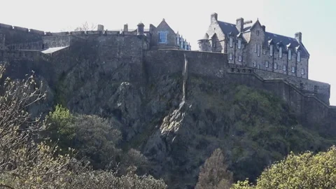 Old buildings on a hill Stock Footage 92375343