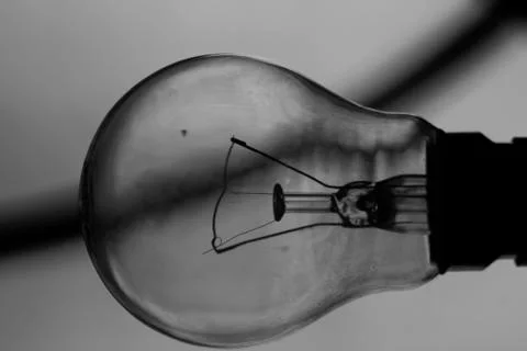 Old bulb light isolated background. blur photo Stock Photos