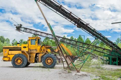 Old buldozer Stock Photos