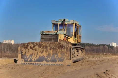 Old bulldozer Stock Photos