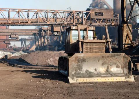 Old bulldozer Stock Photos