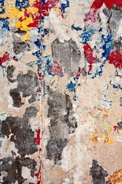 Old bumpy wall with scratches and messy color spots 写真素材