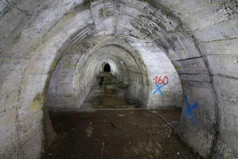 An old Bunker from the world war Stock Photos