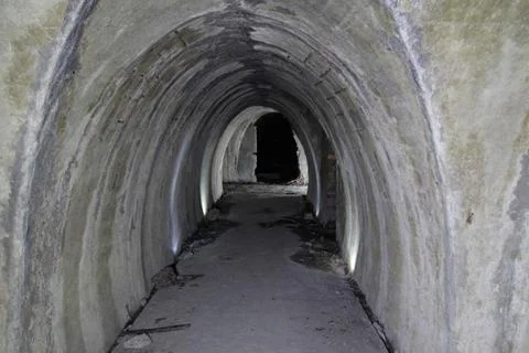An old Bunker from the world war Stock Photos