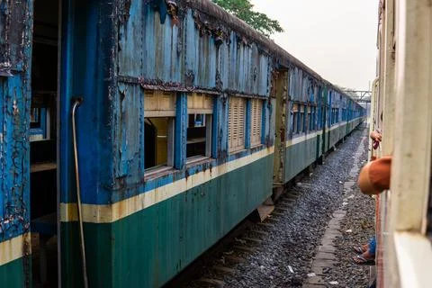 Old Burmese Train Stock Photos