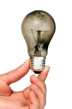 Old burned light bulb Stock Photos
