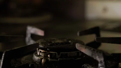 Old Burning Stove Stock Footage 108693098