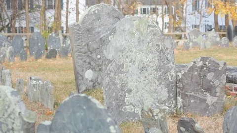 Old Burying Ground Stock Footage 73748968