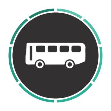 Old Bus computer symbol Stockillustratie