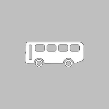 Old Bus computer symbol 스톡 일러스트