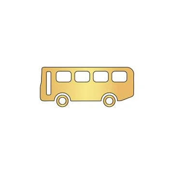 Old Bus computer symbol Stockillustratie
