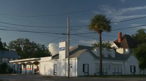 Old Bus Stop in Georgia Stock Footage 11859117