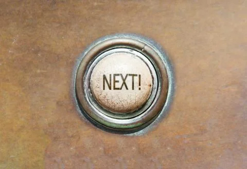 Old button - next! Stock Photos