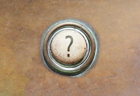 Old button - ? Stock Photos