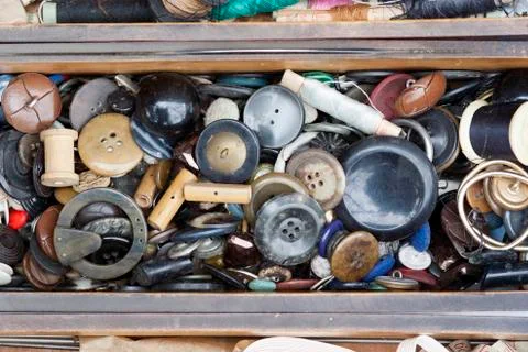 Old buttons Stock Photos