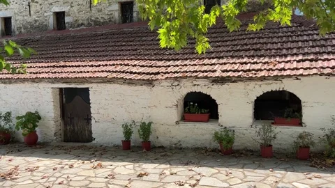 An Old Byzantine Monastery in Greece Stock Footage 284821212