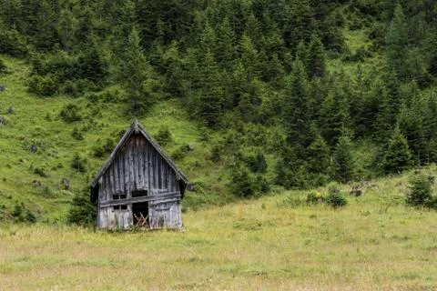 Old Cabin in Austria Stock Photos