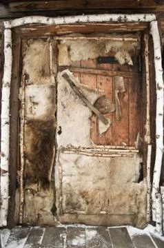 Old Cabin Door Stock Photos