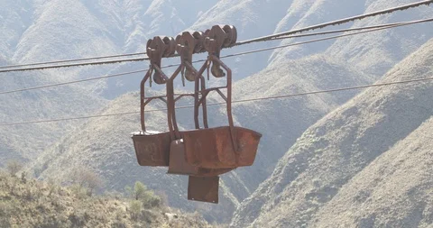 Old Cable Car Chilecito-La Mejicana mine 스톡 동영상 94815272