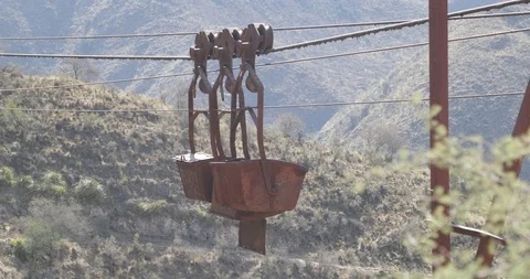 Old Cable Car Chilecito-La Mejicana mine 스톡 동영상 94833050