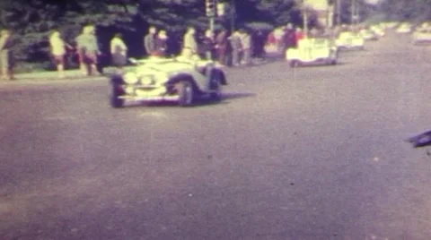 Old cabrio Stock Footage 2349330