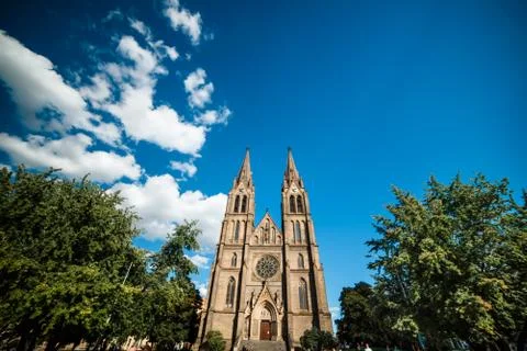 Old cachedral in Prague Stock Photos